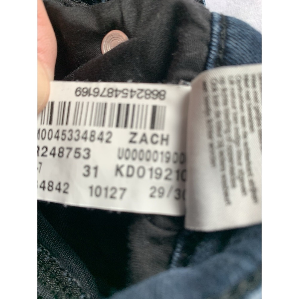 Mavi Jeans Men 29x30 Blue Zach Straight Leg Dark Wash Stretch Denim - Picture 6 of 16